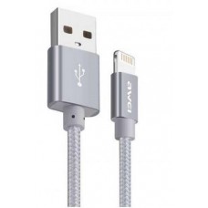 Awei Braided USB to Lightning Cable Γκρι 0.3m (CL-988)