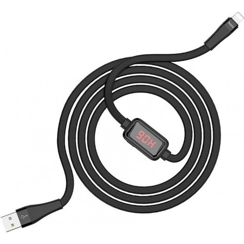 Καλώδιο Hoco Flat USB 2.0 σε Type-C Μαύρο 1.2m (S4)