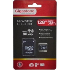 Κάρτα Μνήμης Gigastone MicroSDXC UHS-1 128GB C10 Professional Series με SD Αντάπτορα up to 80 MB/s