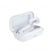 Remax TWS-18 Earbud Bluetooth Handsfree Ακουστικά με Θήκη Φόρτισης White