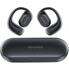 Awei T69 Air Conduction Bluetooth Headphones With Charging Case Black