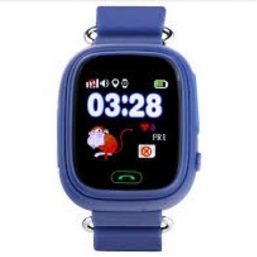 GPS Παιδικό Ρολόι Χειρός Q90 SOS - Βηματομετρητής (DARK BLUE)