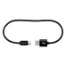 Awei Braided USB 2.0 Cable USB-C male - USB-A male Μαύρο 0.3m (CL-85)