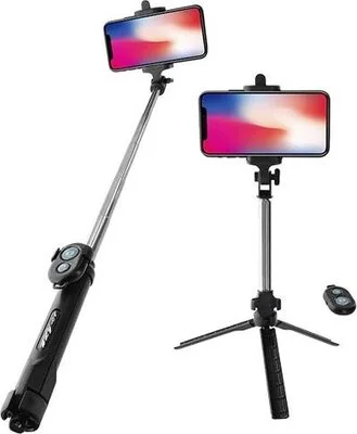 Lamtech Tripod Selfie Stick Μάυρο