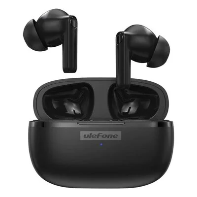 Ulefone Buds Bluetooth Handsfree Ακουστικά με Αντοχή στον Ιδρώτα και Θήκη Φόρτισης Μαύρα